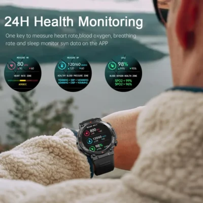 MELANDA 1.39 Inch HD Bluetooth Call Smart Watch Men Sports Fitness Tracker Heart Monitor 400mAh Smartwatch For Android IOS K56 3