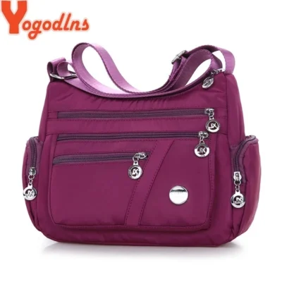 Yogodlns Oxford Waterproof Shoulder Bag Women Casual Crossbody Bag Multifunction Shopping Handbag Large Capacity Messenger Bag 1