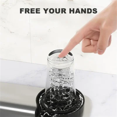 Automatic High Pressure Cup Washer Faucet Glass Rinser Glass Cup Washer Bar Beer Milk Tea Cup Cleaner Kitchen Sink Accessories 3