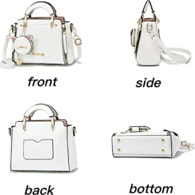 Fashion Handbag for Women Ladies Top Handle Satchel Shoulder Bags Cat Purse 4
