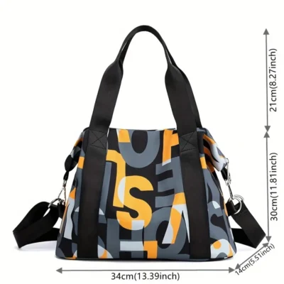 Women's Top-handle Bag Messenger Bags Waterproof Nylon Shoulder Totes High Quality Large Handbag Female Travel Crossbody Bags 6
