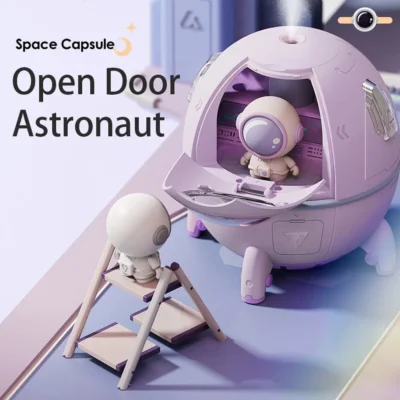 Portable Humidifier Desktop USB Astronaut Space Air Humidifier Diffuser 220ML With Colorful Led Light Christmas Gift 3