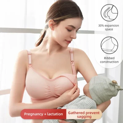 High Quality Plus Size Nursing Bra Breathable Women Breastfeeding Underwear Seamless Maternity Bra Push Up 1