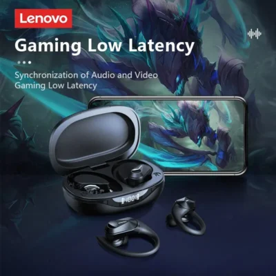 Lenovo LP75 Bluetooth 5.3 Earphones TWS Wireless Sport Headphones LED Digital Display HiFi Stereo Noise Reduction Gaming Earbuds 4