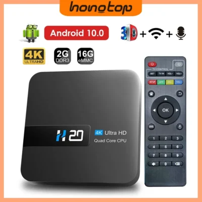HONGTOP H20 Smart TV Box Android 10.0 2GB 16GB 4K HD H.265 Media Player TV Box Android 3D Play Store Very Fast 1080P Set Top Box 1