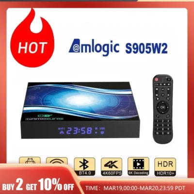 Amlogic S905W2 Android11.0 Smart TV BOX 4K 60FPS 5G WiFi HDR10 Streaming Media Players 2GB 16GB G31 MP2 GPU Set Top Box 1