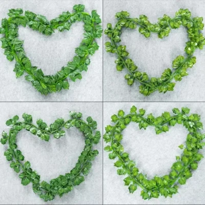 Artificial Plants Simulated Green Leaf Simulated Creeper Leaf Ivy Strip Pseudogreen Leaf Vine Home Decoration Accessories 1