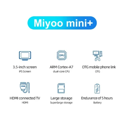 MIYOO Mini Plus Portable Retro Handheld Game Console V2 Mini IPS Screen Classic Video Game Console Linux System Children Gift 2