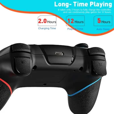 DATA FROG Wireless Controller Compatible-Nintendo Switch Adjustable Turbo with 6-Axis Vibration Gamepad For PC/NS Lite Console 3