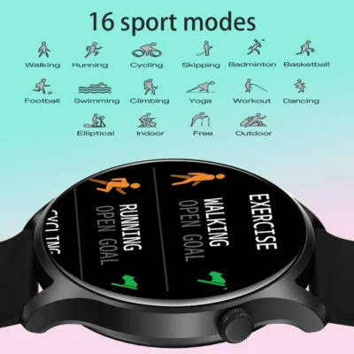 SENBONO Women Smart Watch Full Touch Screen Sports Fitness Tracker IP67 Waterproof Women Smartwatch Men for Android IOS 3
