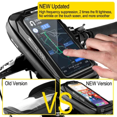 New Bike Phone Holder Bag Case Waterproof Cycling Bike Mount 6.9in Mobile Phone Stand Bag Handlebar MTB Bicycle Accessories 3