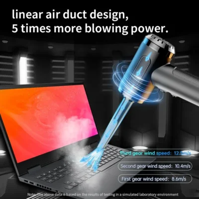 Portable Compressed Air Duster Blower Cleaner USB Charging Computer Household Blower Cleaner Car High Power Powerful Cleaning 3