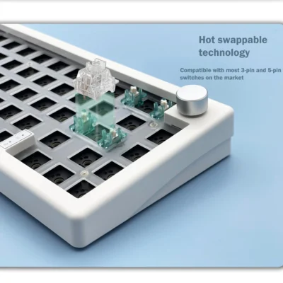 Hot Swappable Mechanical Keyboard Gasket Bluetooth 2.4G RGB Backlit Gasket Structure Keyboard 3 Mode Customized Keyboard 2