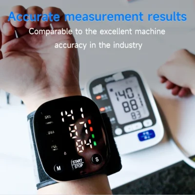 Yongrow New LED Wrist Blood Pressure Monitor Rechargeable English/Russian Voice Broadcast Sphygmomanometer Tonometer BP Monitor 2