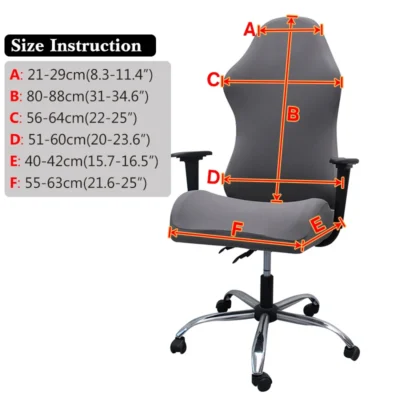 4pcs Gaming Chair Covers With Armrest Spandex Splicover Office Seat Cover For Computer Armchair Protector Cadeira Gamer 2