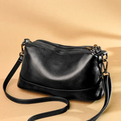 New Fashion Women Genuine Leather Handbags Women's bags Designer Female Shoulder Bags Luxury Brand Cowhide Ladies Messenger Bag 2