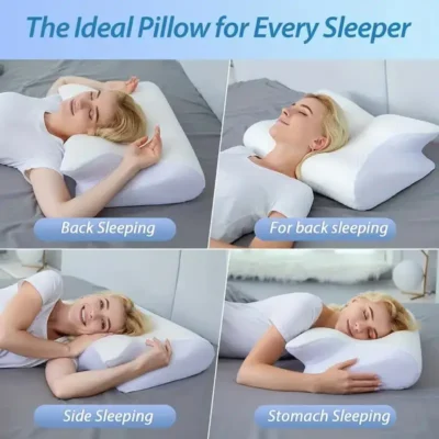 Butterfly Sleep Memory Neck Pillow Slow Rebound Comfortable Memory Foam Sleep Pillow Cervical Orthopedic Neck Massage Bed Pillow 5