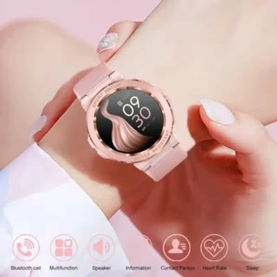 MELANDA Sport Smart Watch Women Bluetooth Call Smartwatch IP68 Waterproof Fitness Tracker Health Monitoring for IOS Android MK60 2