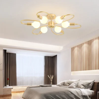 Nordic Ceiling Light LED Living Room Bedroom Light Modern and Minimalist Room Internet Red and Creative Lighting Fixtures 4