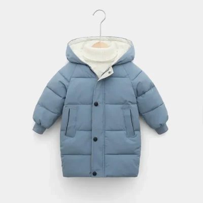 2-12Y Russian Kids Children's Down Outerwear Winter Clothes Teen Boys Girls Cotton-Padded Parka Coats Thicken Warm Long Jackets 2
