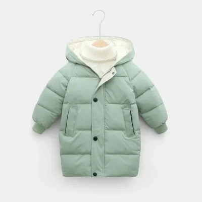 2-12Y Russian Kids Children's Down Outerwear Winter Clothes Teen Boys Girls Cotton-Padded Parka Coats Thicken Warm Long Jackets 4