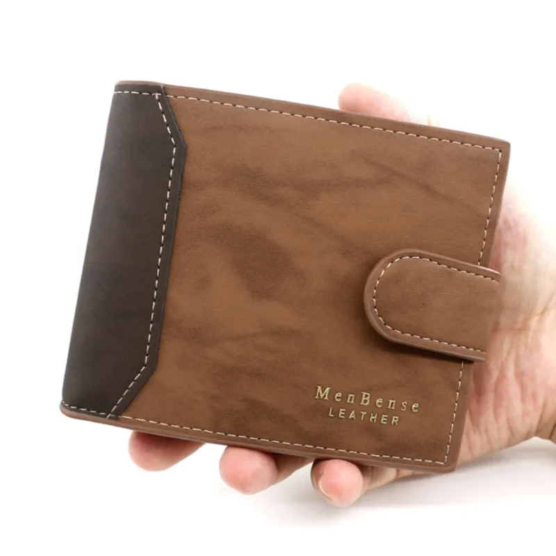 Men's Wallet Black/brown/coffee Business Card Holder Case Male Short Purse PU Leather Money Bag for Men Credit Card Wallet 1