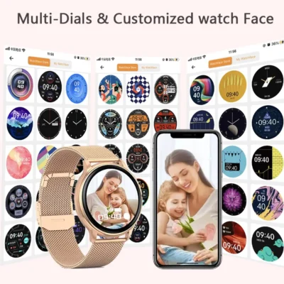 Bluetooth Call Smart Watch Women Custom Dial Steel Watches Men Sports Fitness Tracker Heart Rate Smartwatch For Android IOS G35 6