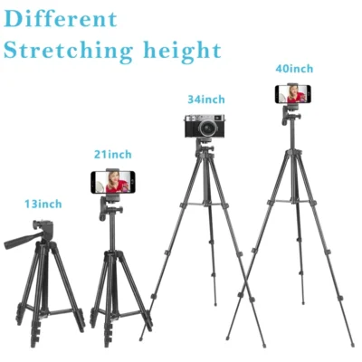 3120 Tripod for Phone 100cm Universal Phone Video Tripod Stand with Bluetooth Selfie Remote Video Recording Photography Stand 5