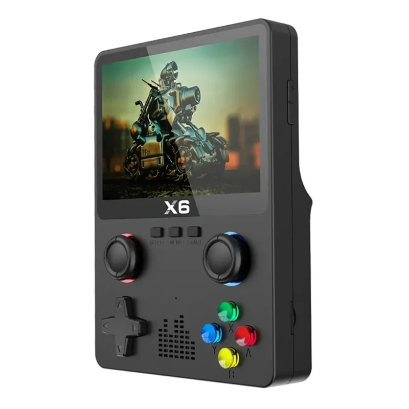 2023 New X6 3.5Inch IPS Screen Handheld Game Player Dual Joystick 11 Simulators GBA Video Game Console for Kids Gifts 1