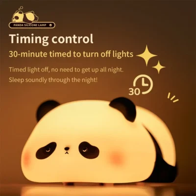 Cute LED Night Light Touch Sensor Cartoon Kid's Nightlights Silicone Child Holiday Christmas Gift Bedside Lamp Bedroom Decor 2