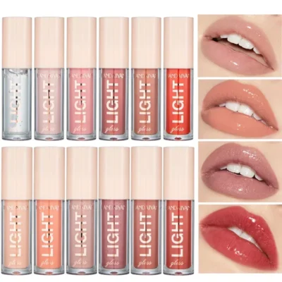 12 Colors Mirror Pearl Lip Gloss Waterproof Long Lasting Moisturizing Lipstick Shine Glitter Lip Gloss Women Makeup Cosmetics 2