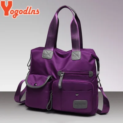 Yogodlns New Arrival Nylon Women Messenger Bags Casual Large Capacity Ladies Handbag Female Crossbody Shoulder Bags Waterproof 2