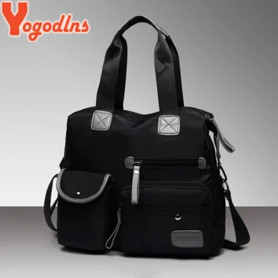 Yogodlns New Arrival Nylon Women Messenger Bags Casual Large Capacity Ladies Handbag Female Crossbody Shoulder Bags Waterproof 4