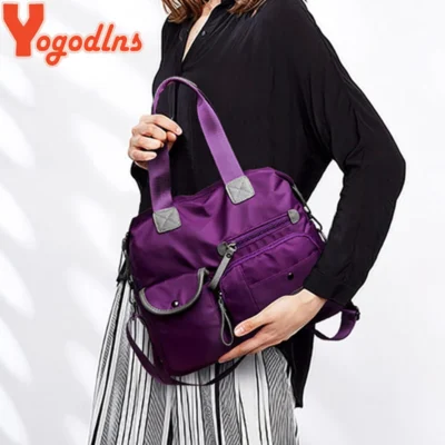 Yogodlns New Arrival Nylon Women Messenger Bags Casual Large Capacity Ladies Handbag Female Crossbody Shoulder Bags Waterproof 6