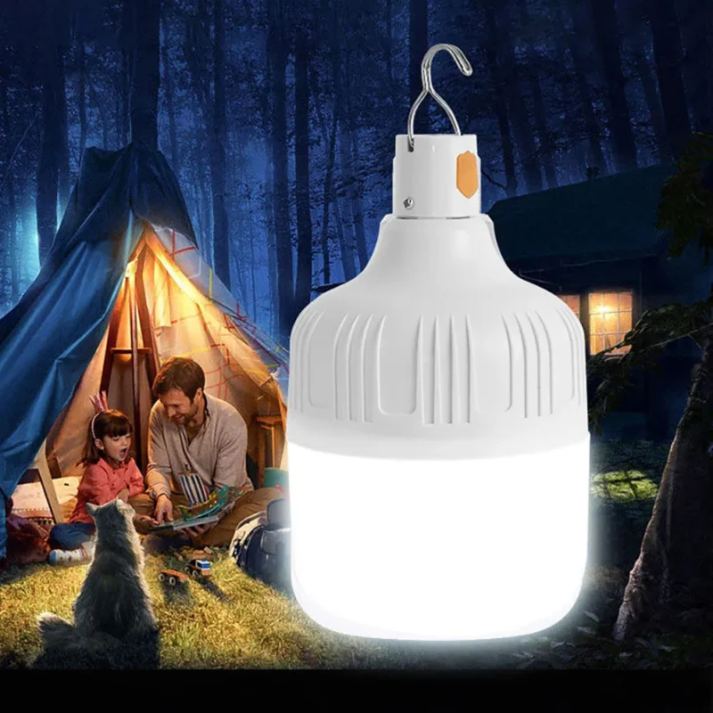 Portable Camping Lights Rechargeable lamp Led Light Lantern Emergency Bulb High Power Tents Lighting Flashlight Equipment Bulb 1